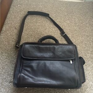 Classic Black Leather Men's Bag